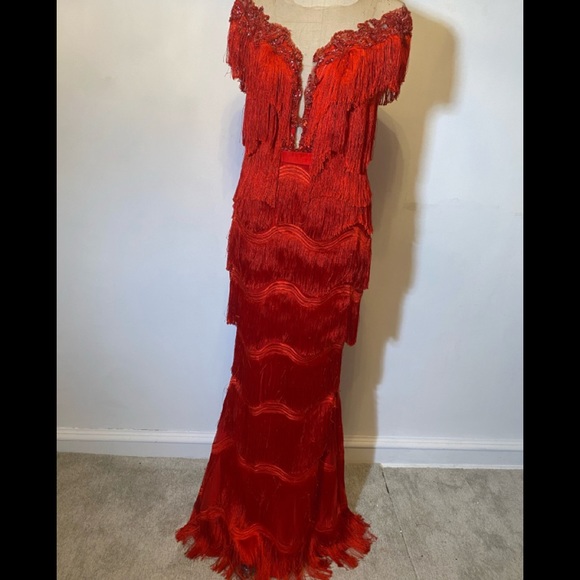 Teuta Matoshi Red Dress - Picture 2 of 16